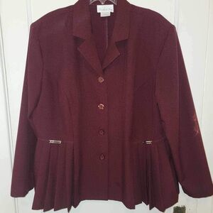 Burgandy 2 piece skirt set size 22w